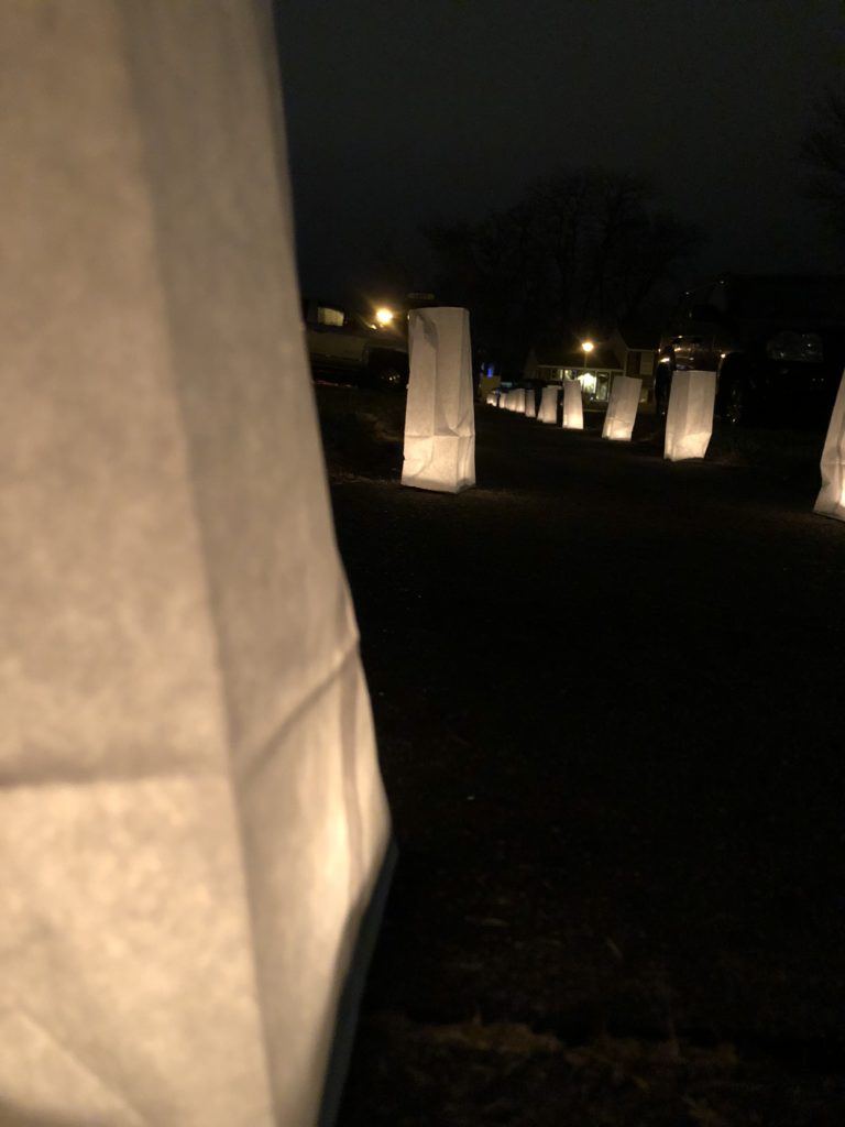 All is calm, All is Bright - Christmas Luminaries