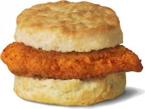 Chick-Fil-A spicy chicken biscuit